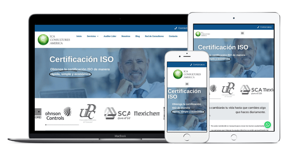 Website ICA Consultores América